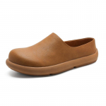 Moodsad seemisnahast klounid Korgist tallaga klounid meestele Pehme nahast mullerid Slip-on rannasussid Stiilsed meeste poolsaapad Mugavad laisad kingad 38 kollane