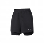 Li-Ning Kiiresti kuivavad Kahekihilised H&auml;bistamist V&auml;ltivad Kuumaveeallika Vabaaja Rannap&uuml;ksid Unisex L&uuml;hikesed P&uuml;ksid Mustad LN-LSKV607-1 S