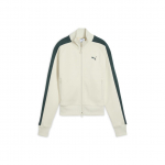 Puma T7 Always On Short Track Logo Seisukrae T&otilde;mblukuga Pikkade Varrukatega Raglaan L&uuml;hike Kahepoolse T&otilde;mblukuga Jakk Naiste Jakk Valge 631965-92 S