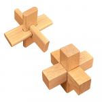 Kongmingi pusle puidust aeg 3D stressimaandav m&auml;nguasjakomplekt, sobilik alates 6. eluaastast puidust aju aju puidust 3D puidust s&otilde;rmeotste stimulatsioon