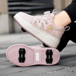 Laste kiiruisutamisuisud Rulluisud Rattad Unisex V&otilde;idus&otilde;idu 4 Ratta Rulluisud Kingad Tossud Rattad Poistele T&uuml;drukutele EUR30