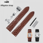 Cartier Tank London Solo seeria jaoks Alligaatornahast kellarihm Krokodilli Ehtsast nahast Kellarihm k&auml;ev&otilde;ru 16 17 18 23 25mm 18mm