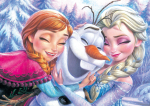 Tenyo pusle Disney Frozen Elsa Olaf koos ja teenusekaardiga (Tenyo) [Valmistatud Jaapanis] 500-osaline Anna, & (35x49 cm) D-500-467 Liim, Spaatel,