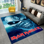 3D I-Iron-M-Maidens Metallmuusika Vaip Elutoa Magamistoa Kaunistuseks, Laste M&auml;ngimiseks Libisemisvastane Kaunistus Diivanile Uksematt Kingitus 60x90cm( 23x35in )