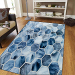 Uus Suure Kivimustriga V&auml;li-vaip Libisemiskindel Matt Terrassile Aeda RV-matkamiseks Vastupidav Pol&uuml;ester Sise-V&auml;lis P&uuml;hadekoratsioon 120*160cm