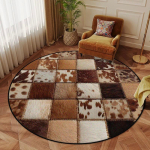 Ameerika stiilis &uuml;mmargune vaip Retro sisustus Magamistuba Kohev pehme tooli matt Geomeetriline libisemiskindel elutoa vaip Lounge Palus p&otilde;randamatid 6.5ft(200x200cm)