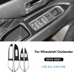 Mitsubishi Outlander 2013-2020 2021 jaoks Ehtne Pehme S&uuml;sinikkiust Kleebis LHD RHD Auto Akna T&otilde;stuki Nupu Paneel Siseviimistluse Tarvikud