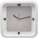 Horloge de table - NeXtime - Square Alarm - 20 x 20 x 6 cm - Bois - Blanc valge