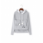 Naiste pusad, suur kott, naiste dressipluus, lemmikloomahoidja, s&uuml;gisene moodne pullover kassi k&otilde;rvakott 4XL hall