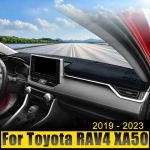 Auto armatuurlaua kate V&auml;ltige kergeid UV-vastaseid vaipu, libisemiskindlaid matte Toyota RAV4 XA50 2022 2023 2024 RAV 4 jaoks A Black Side LHD