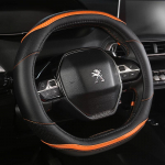for Peugeot 208 years e208 year Car Steering Wheel Cover Carbon Fibre + PU Leather Auto Accessories interior A