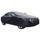Autokate K&otilde;ik mustad 190t h&otilde;bedase kattega riidest vihmakindlad p&auml;ikesekaitsekaitsega v&auml;lised lumekatted 400x160x120CM S