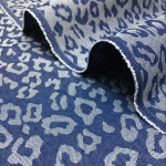 150x50cm Puuvillane Moodne Stiil Leoparditr&uuml;kiga L&otilde;ngav&auml;rvitud Žakard Pesemata Denimkangas R&otilde;ivaste Seelikup&uuml;kste K&auml;sit&ouml;&ouml; DIY Kanga jaoks 150x50cm