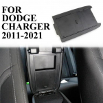 Black Center Console ert Tray Armrest Box Hidden Drawer for Dodge Charger