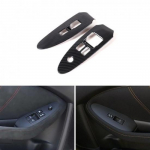 Carbon fiber ABS Window Lift Switch Button Trim Frame for Nissan 370Z 2009-20