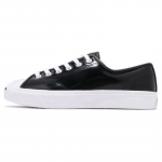 Converse Jack Purcell L&auml;ikiv Nahk Vintage Vabaaja Libisemiskindel Kulumiskindel Madalad Laua Kingad Unisex Must 35.5
