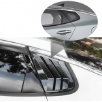 for Kia K5 Optima 2016-2020 Exterior Accessories Sporty Car Rear Side Window Louvers Air Vent Scoop Shades Cover Trim Blinds 2PCS(Carbon Fiber)