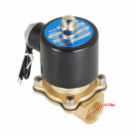 1/2-tolline 12V DC messingist elektriline solenoidklapp NPT gaasivee&otilde;hu jaoks tavaliselt suletud