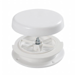 Plastic Mushroom Roof Vent Cover for Camping Trailers Fits 1 Inch to 2 3 8 Inch RV Roof Vent Tubes Enhances Airflow