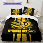 SG Dynamo Dresdeni Muster Voodipesu, Tekikomplekt Tekikate Padjap&uuml;&uuml;r Kodu S&uuml;nnip&auml;evakingitus (1 * tekikott + 2 * padjap&uuml;&uuml;ri, ilma s&uuml;damikuta) 135x200cm