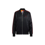 Adidas Originals Hiina Tiigriaasta Piiratud V&auml;rvibloki Triibuline Suure Logoga Kapuutsita Spordipiloodi Puuvillane Jakk Talvine Naiste Jakk Helendav Punane HD0326 34