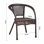 PE kootud rotangist r&otilde;dutoolide komplekt - Vaba aja laud ja toolid aeda, sisehoovi v&otilde;i teemajja