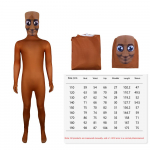 Tung Tung Tung Sahur T&auml;iskasvanute Cosplay Lastele Multikujuline &Uuml;likond Bodysuit Halloweeni Karnevali Peo Kost&uuml;&uuml;m 110