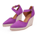 Terava ninaga naiste kiilkingad, platvormkingad, k&otilde;rge kontsaga, espadrille-tallaga, suvised moesandaalid, pumbad, suurus 34&ndash;42, Zapatos De Mujer 42 lilla