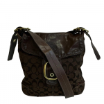 COACH 11436 Signature canvas Shoulder Bag Brown canvas Women Used