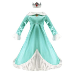 Printsess Peach Halloweeni Cosplay Kost&uuml;&uuml;m - Super Mario Bros 110 blue