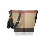 Burberry Classic Check Reguleeritava Rihmaga L&otilde;uendi ja Linase Segust T&otilde;mblukuga K&auml;sikott Eemaldatava &Otilde;larihmaga Naiste Pruun Basic Set (Bag+Dust Bag) pruun