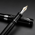 PARKER Duofold Classic Must CT T&auml;itesulepea Keskmine 18K Kuldne Otsik Karbis 1931366