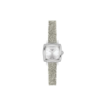 TISSOT Kvartsmehhanismiga Naiste K&auml;ekell H&otilde;bedane sihver Roostevabast terasest korpus Nahkrihm T058.109.17.036.02 Silver Dial