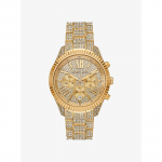 Michael Kors Suur Lexington Pav&eacute; Kuldse Tooniga K&auml;ekell MK4971 kuld