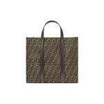 Fendi FF-mustriga logoga suur nahast kandekott Meeste kandekotid Pruun 7VA390AG0MF19KW Basic Set (Bag+Dust Bag)