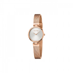 Calvin Klein Elegantne seeria kell Kvartsmehhanism Roostevabast terasest k&auml;ev&otilde;ru P&auml;rlmutterketas Naiste kellad K8G23626 Silver Dial Rose Gold Strap Single Watch