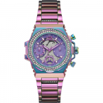 GUESS Fusion Lilla Roostevabast Terasest Naiste Kvartsikell GW0552L4 lilla