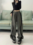 Harajuku Kpop Loose Cargo P&uuml;ksid Naised Tants Oversized Korea Y2k T&auml;navar&otilde;ivad Lapitehnika P&uuml;ksid Jooksmine Dressip&uuml;ksid Hipi 2XL hall