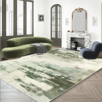 Kaasaegne roheline abstraktne vaip 200x300 libisemiskindel elutoavaip kergesti puhastatav suur magamistoa p&otilde;randamatt lihtne dekoratsioon 80x160cm
