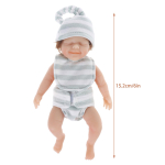 6-tolline/15 cm venitatav silikoonist uuestis&uuml;ndinud beebinukk Fidget m&auml;nguasi Tahke pehme squishy stressileevendus Realistlik white