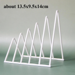26X18X18cm Hoiuriiul vin&uuml;&uuml;lplaatidele 9 kohta Lauale Riiulile Must Foto Pildiraam &Otilde;limaalitahvel Raamat white