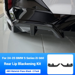BMW 5. seeria G60 2025-2025 Must l&auml;ikiv tagumine lip Car Rear Bumper Diffuser Tagumine splitter Spoiler Tagumine lip Kerakomplekti tarvik