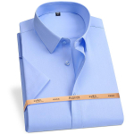 Kvaliteetne bambuskiust meeste l&uuml;hikeste varrukatega s&auml;rk suveks Lahe Hingav Sobivus Ei vaja triikimist &Auml;ri Sotsiaalne Top S-6XL-7XL-8XL 4XL sinine