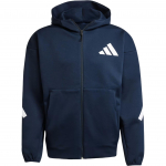Adidas Kapuutsiga T&otilde;mblukuga Drop Shoulder Pikkade Varrukatega Jakk Meeste Jakk Tindi-Sinine JW4718 M
