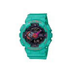 Casio G-Shock Viie Tiigri Kindrali Seeria Rahvusvaheline V&auml;ljaanne Guan Yu Meeste Kellad Must GA-110SGG-3AJR Green Band