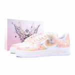 Nike Air Force 1 Roosa T&auml;ht Liblikas Unistus Libisemiskindel Madal Top Rula Kingad Naiste Kuldne Pulber CT1990-100(Team836-) 36.5
