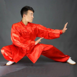 Meeste Kung Fu &uuml;likond Vabaaja treening 2-osaline Jakk + P&uuml;ksid 2-osaline komplekt XS beige