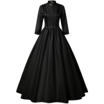 Victoria gooti pitsist pikk kleit Halloweeni naiste ballikleit Large black