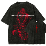 Unisex L&otilde;ige Pestaud &Uuml;lesuuruses T-s&auml;rk Unisex Naistele Klassikaline M&auml;ng Doom Graafiline T-s&auml;rk Streetwear Harajuku Vintage T-s&auml;rk FeUnisex Unisex R&otilde;ivad L black