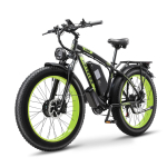 Keteles K800 2000W Elektrijalgratas 1000W*2 Kahemootoriline 48V 23Ah 26*4.0 Paksud Rehvid K&otilde;rge Raamiga E-bike H&uuml;draulilised Pidurikettad 50km/h Sinine green